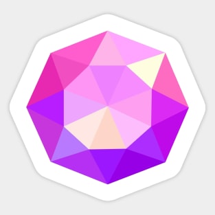 MINIMALIST LOW POLY RUBY Sticker